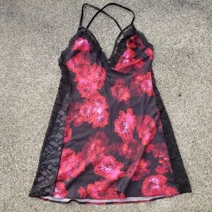 Victoria's secret satin rose lace lingerie slip